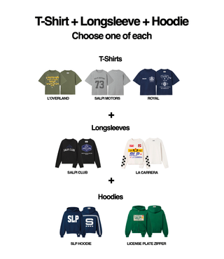 T-shirt + Longsleeve + Hoodie